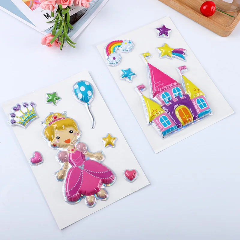 แผ่นสติกเกอร์บลิสเตอร์สั่งทำแบบนูนพร้อมลวดลายการใช้งานสีสันสดใส