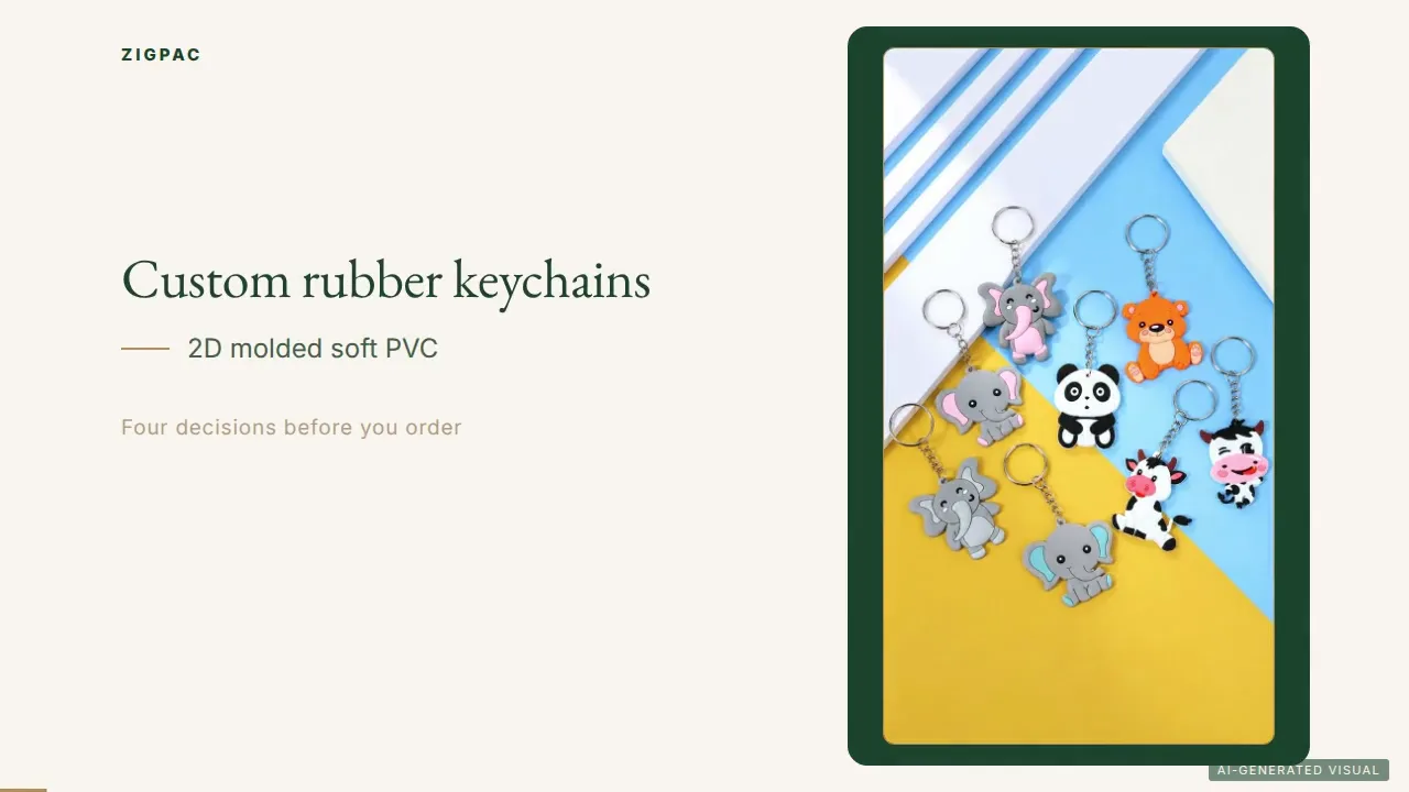 พวงกุญแจยางสั่งทำแบบ PVC นิ่มขึ้นรูป 2D มิติ: คู่มือวิดีโอ