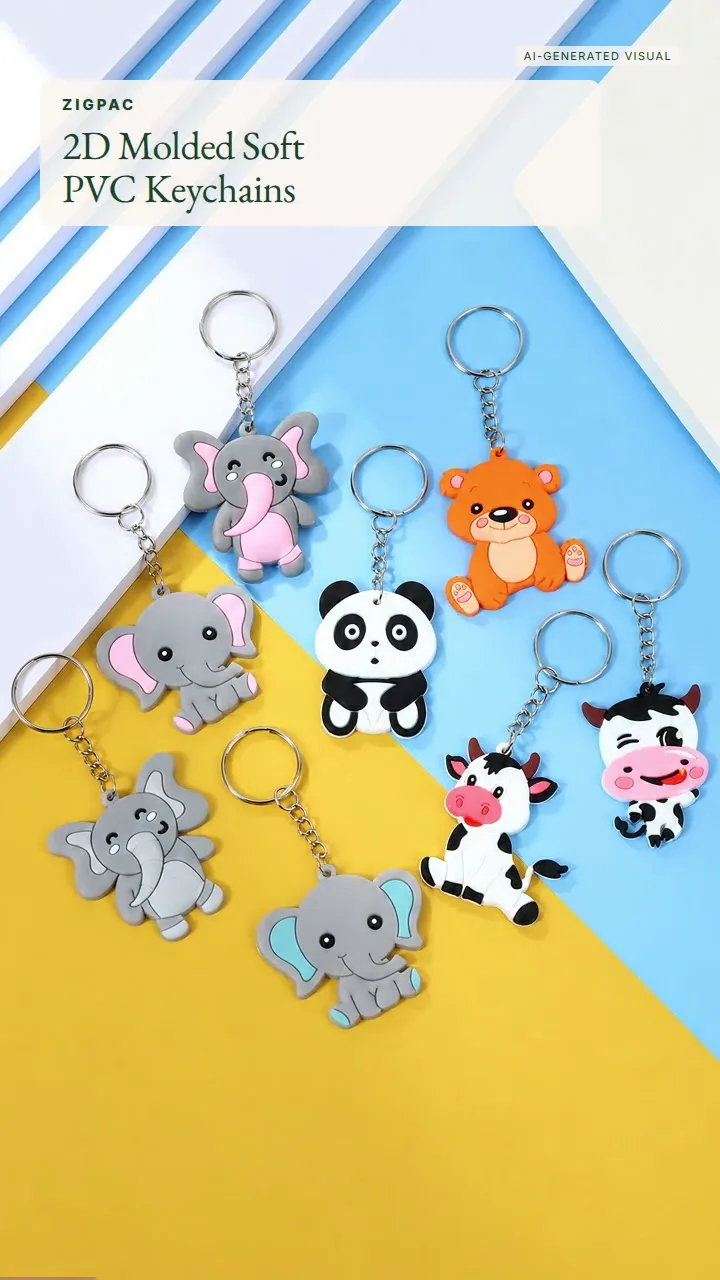 พวงกุญแจยางสั่งทำแบบ PVC นิ่มขึ้นรูป 2D มิติ: วิดีโอสั้น