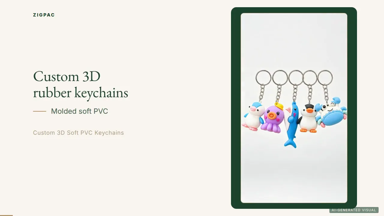 พวงกุญแจยาง 3D แบบสั่งทำสำหรับโลโก้ มาสคอต และสินค้าพร้อมแบรนด์: คู่มือวิดีโอ