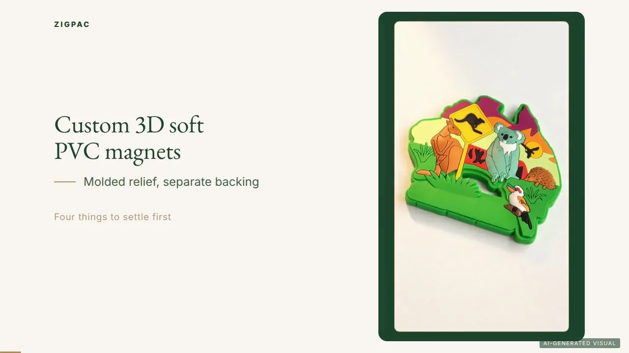 แม่เหล็กติดตู้เย็นยาง 3D แบบสั่งทำสำหรับของที่ระลึกและของขวัญแบรนด์: คู่มือวิดีโอ